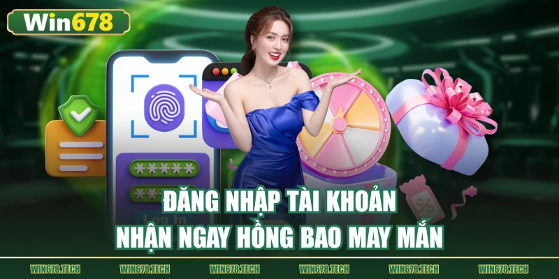 Đăng nhập tài khoản nhận ngay hồng bao may mắn