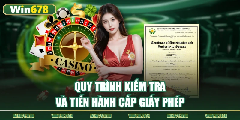 Quy trình kiểm tra và tiến hành cấp giấy phép
