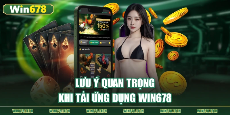 Lưu ý quan trọng khi tải ứng dụng WIN678